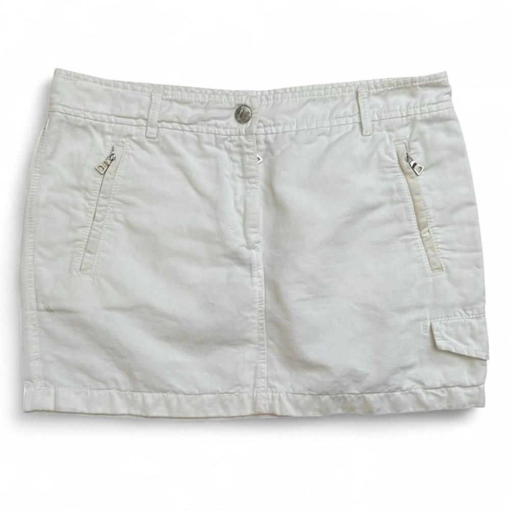 Prada sport white mini skirt